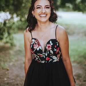 Black/Red Homecoming / prom / bridesmaid  Dress